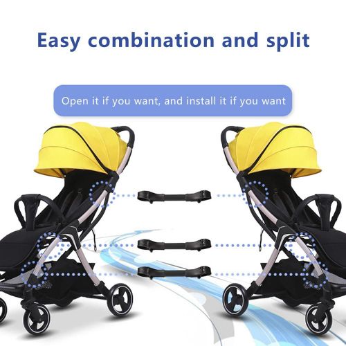 Connecteur Universel De Poussette Pour Bébé, 3 Pièces, Double, Triple, Quadruple, Accessoires, Joint, Lien Portable Réglable