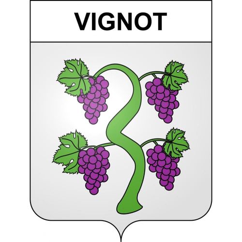 Vignot 55 Ville Sticker Blason Écusson Autocollant Adhésif - 4 Cm