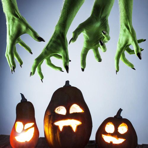 Autocollant Mural D'horreur 3d, 5 Mains, Amovible, Pour Halloween, Jouets, Décor Mural, Décor De Fête, Maison Hantée