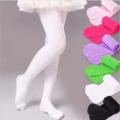 Chaussettes Fines De Danse En Velours 80d Pour Fille, Collants Blancs De Ballet, Printemps Et Été