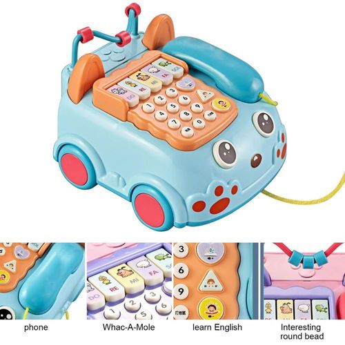 Téléphone De Voiture De Dessin Animé Pour Enfants De Plus De 3 Ans, Jouet De Jeu De Hamster, Lumière Sonore