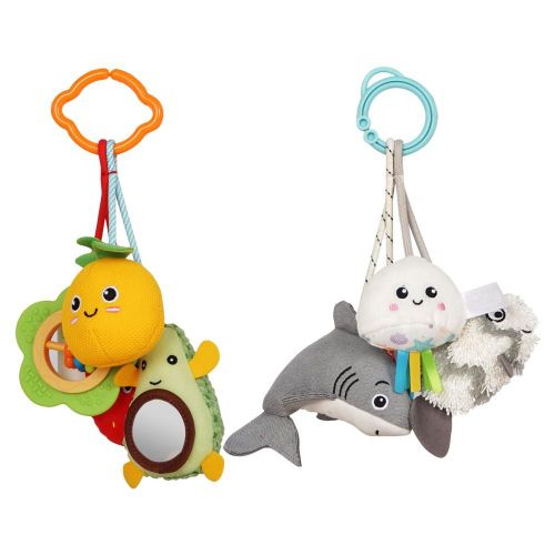 Jouets De Poussette Pour Bébés, Hochet Confortable, Animal, Fruit En Peluche, Pour Garçons Et Filles De 3 6 9 12 Mois