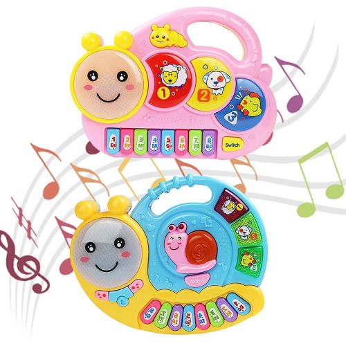 Piano Musical Pour Enfants, Jouets Éducatifs Pour Bébés De 0 À 12 Mois, Clavier À Sons D'animaux, Graphiques Numériques