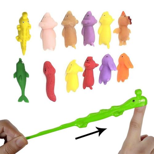 Catapulte À Presser Pour Enfant, Jouet Anti-Stress, Série Animaux Marins Tpr, 10cm, Nouveauté