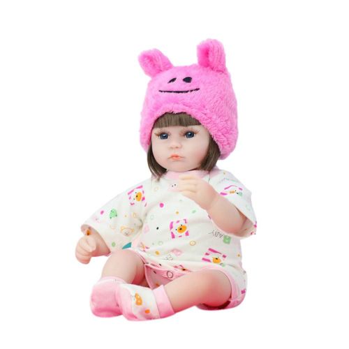Poupée De Renaissance 42cm En Vinyle, Jouets Éducatifs Pour Enfants, Doux, Avec De Beaux Visages Et Des Membres Mobiles