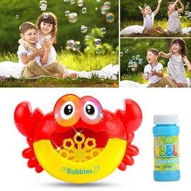 Machine Électrique De Fabrication De Bulles D'eau, Jouet Éducatif Pour Enfants, Dessin Animé Crabe Led, Musique Légère, Cadeau