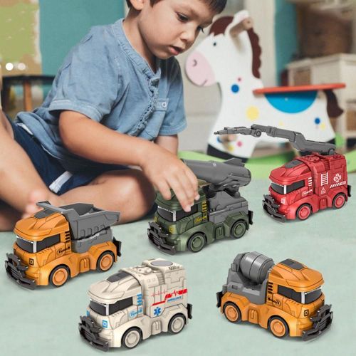 Voiture Jouet Résistant Aux Chocs, Conduite Inertielle, Ingénierie Simulée, Camion De Pompiers, Ambulance, Modèle De Véhicule Militaire, Jouet Pour Enfants, Cadeaux
