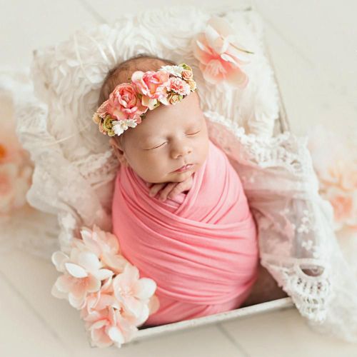 Couverture Extensible Pour Bébé, Couleur Unie, Accessoire De Photographie Pour Nouveau-Né