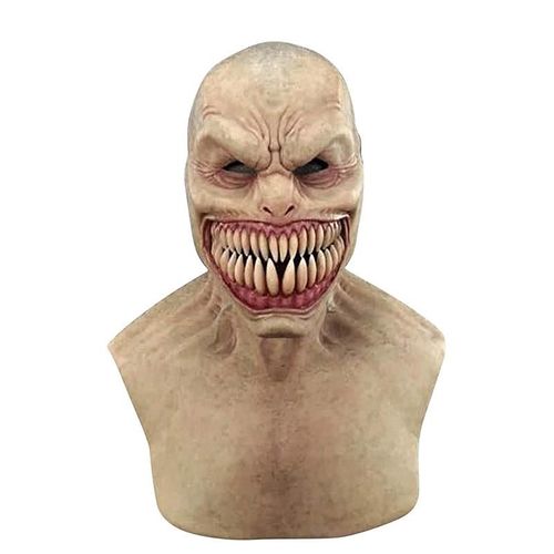 Jouet D'horreur Pour Adulte, Accessoire Effrayant En Latex, Masque Du Diable, Couverture Du Visage, Blague Pratique Pour Fête D'halloween, Farces D'horreur