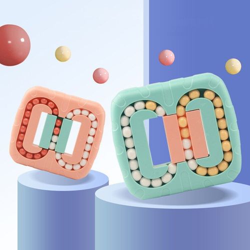 Haricot Magique Rotatif Pour Enfants, Développement De L'intelligence, Cube De Doigt, Disque Magique Gyroscopique, Jouet Éducatif Montessori, Cadeau Pour Enfants