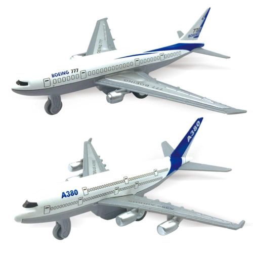 Mini Avion De Simulation 777 A380, Modèle D'avion À Tirer, Jouet De Collection, 2 Pièces