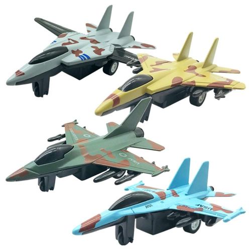 Mini Avion De Chasse De Camouflage, 4 Pièces, Jouet De Collection