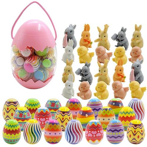 Oeufs De Pâques En Plastique Colorés, 18 Pièces, Sacs Aveugles, Lapin Ouvert, Jouet ¿Uf Torsadé Pour Enfants, Bricolage, Artisanat, Joyeux Cadeau De Fête De Pâques