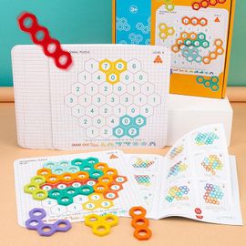 Puzzle En Nid D'abeille Amusant, Exercice De Pensée Logique, Éducation Cognitive Numérique, Éclaircissement, Jeu D'éducation Précoce, Cadeaux Pour Enfants