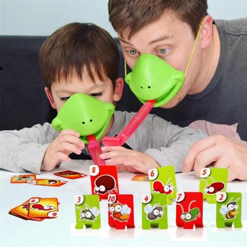 Jeu De Famille Interactif Pour Enfants, Avec Bouche De Grenouille, Caméléon, Langue, Amusant, Puzzle