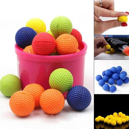 50/100pcs Rondes Doux Balles Élastiques Pour Rival Zeus Apollo Jouet Compatible Pistolet Balle Enfants Sports De Plein Air De Sport De Formation Balles