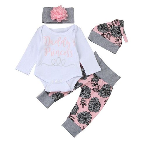 Ensemble De Vêtements Pour Bébés | Collants + Pantalons, Leggings + Chapeau, Ensemble De 4 Pièces/Ensemble De Vêtements Pour Bébés