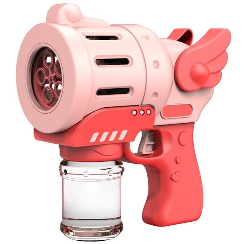 Pistolet à bulles électrique automatique pour enfants, fusée à