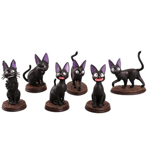 Jouets Anime Chat Noir, 6.5cm, Studio Ghibli Hayao Miyazaki Kiki, Service De Livraison, Ornements, Poupées Animales, Micro Décor Paysage