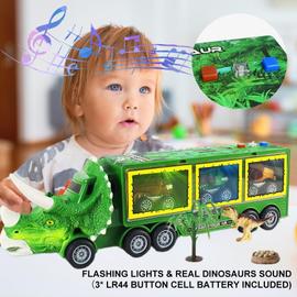 Dinosaur Camion de Transport Jeu Ensemble Jouet 3-5 Ans Enfants