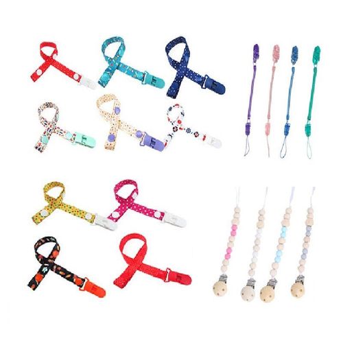 Nouveaux Clips De Sucette Chaîne De Sucette Non Toxique Bébé Anneau De Dentition Jouet Attache Sangle Prévention De La Perte Anti-Sortie Bébé Porte-Sucette Pour Tout-Petits