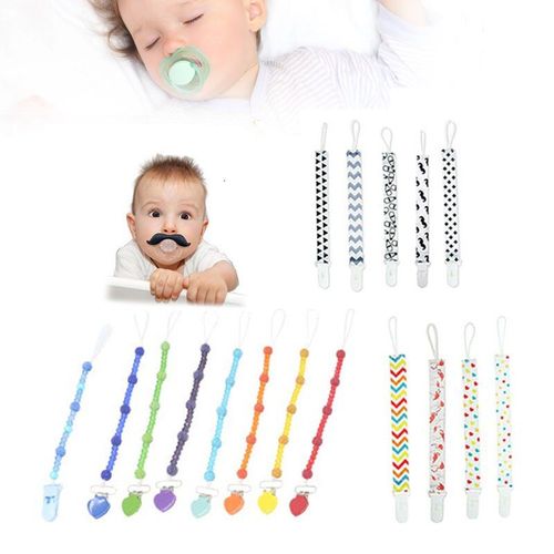1 X Nouveaux Clips De Sucette Chaîne Anneau De Dentition Bébé Jouet Sangle Pour Nourrissons Tout-Petits Porte-Sucette Prévention Des Pertes Anti-Sortie Pour Toutes Les Sucettes