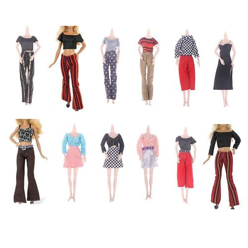 Vêtements De Poupée Barbie 30cm, Ensemble Haut Et Pantalon, À La Mode, Bon Marché, Accessoires, Tenue Quotidienne Décontractée, Jouet, Cadeau Pour Enfant, 1/6