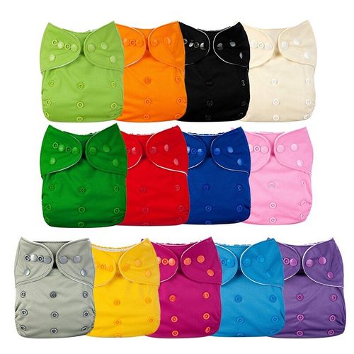 Couches Lavables Et Réutilisables Pour Bébé, Couche-Culotte Imperméable Solide Pour Nouveau-Né