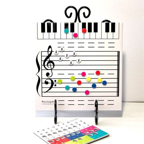 Planche À Dessin Magnétique Effaçable À Sec Pour Enfants, Apprentissage De La Musique, Des Notes De Piano, Cours De Lecture En Classe, Jouet D'apprentissage De La Petite Enfance