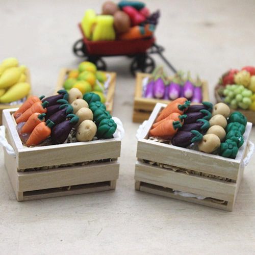 Maison De Poupée Légumes Miniatures Bricolage Cadre, Jouets De Simulation, Pour Enfants
