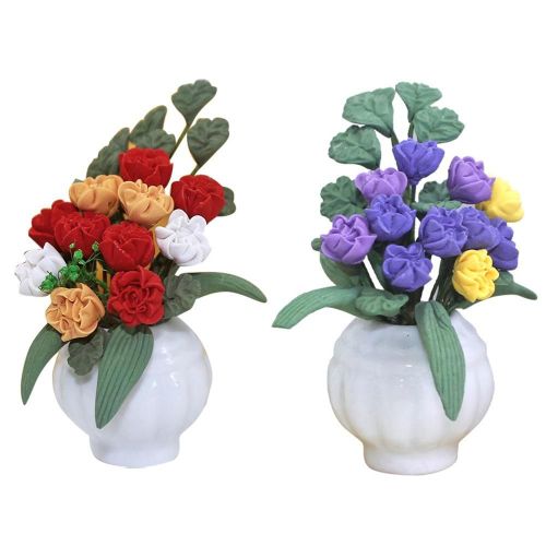 Mini Plante En Pot De Bonsaï, Modèle De Fleur, Maison De Poupée, Décor De Jardin, Jouet Pour Enfants, 1/12