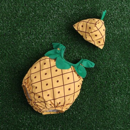 Maillot De Bain Une Pièce Pour Bébés Filles, Mignon, Motif Ananas, Pour Enfants