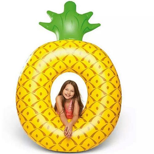Anneau De Natation Gonflable En Forme D'ananas Pour Adultes, Bouée De Sauvetage, Épais, Matériau De Protection De L'environnement