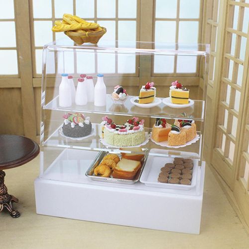 Maison De Poupée Miniature, Porte Coulissante, Modèle D'armoire À Gâteaux, Jouets Éducatifs Pour Enfants, Cadeaux