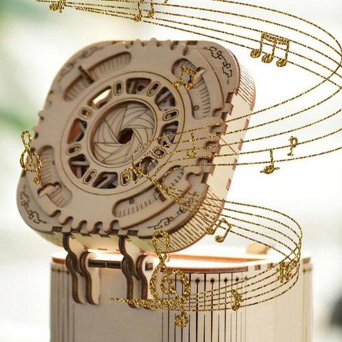Boîte À Musique Mécanique En Bois À Monter Soi-Même, Kit D'assemblage De Mots De Passe, Modèle De Jouets Éducatifs Pour Enfants, Cadeau