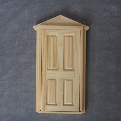 Maison De Poupée En Bois Durable, Panneau De Porte Vierge, Jouet Pour Enfants, Bricolage, Accessoire De Chambre Miniature, Jouets Éducatifs Pour Enfants, 1/12