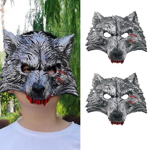 Masque D'halloween Tridimensionnel, Simulation Environnementale, Haute Résistance À L'usure, Loup D'halloween, Accessoire Pour Jouets Fidget À La Maison