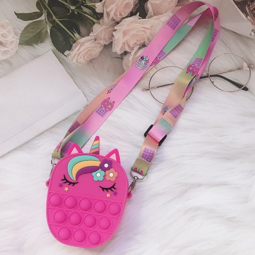 Sac Licorne Mignon Pour Enfants Et Adultes, Sacs À Bandoulière Push Bubble, Autisme, Jouets Antistress, Cadeau De Noël, 2022
