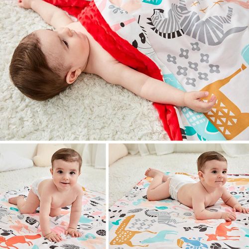 Couvertures Pour Bébé En Coton, Tapis De Jeu Pour Nouveau-Né, Couverture De Poussette, Lavable, Literie Pour Bébé