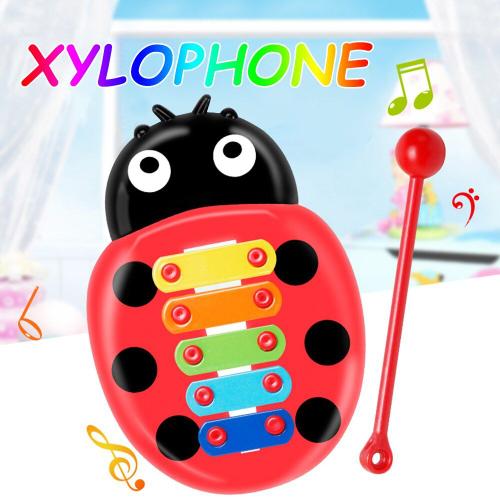 Xylophone En Bois, 8 Notes, Coccinelle Battue, Jouet Musical Pour Enfants, Jouet À Main Pour Bébé, Instrument, Battement Xylophone, Jouets Éducatifs, Cadeaux