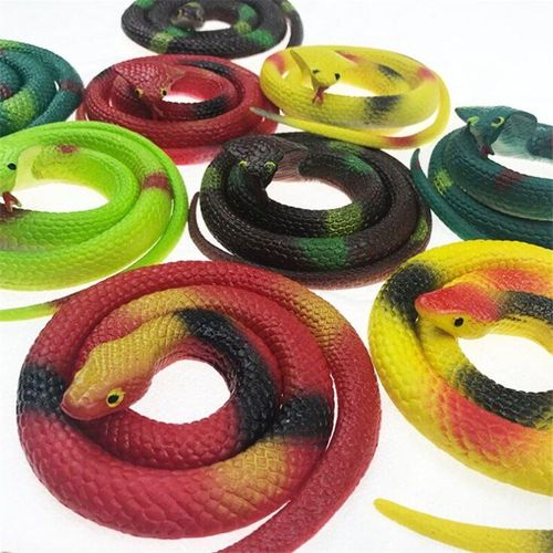 Faux Serpent En Caoutchouc Pour Enfants, Jouet Anti-Stress, Simulation Effrayante Pour Halloween, Accessoires De Farces, Cadeaux Pour Enfants