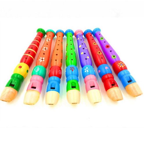 Jouet Éducatif En Bois Et Plastique Pour Enfants, Coloré, Bien Conçu, Instrument De Musique, Piccolo, Jouet Aléatoire