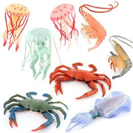 Modèle De Vie Marine, Animaux Marins, Méduse, Méduse, Crabe, Jouets Éducatifs Cognitifs Pour Enfants