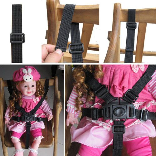 Harnais Universel À 5 Points Pour Bébé, Chaise Haute, Ceinture De Sécurité, Landau Pour Poussette D'enfants D5j4