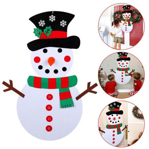 Figurines De Bonhomme De Neige En Feutre Pour Enfants Et Adultes, Jouets Amusants Pour Décoration De Noël Et Nouvel An, Diy