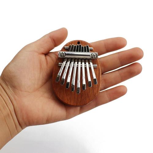 Mini Piano À Pouce Kalimba Avec Lanière, 8 Touches, Portable, Pendentif Musical Marimba, Cadeau, Instrument De Musique