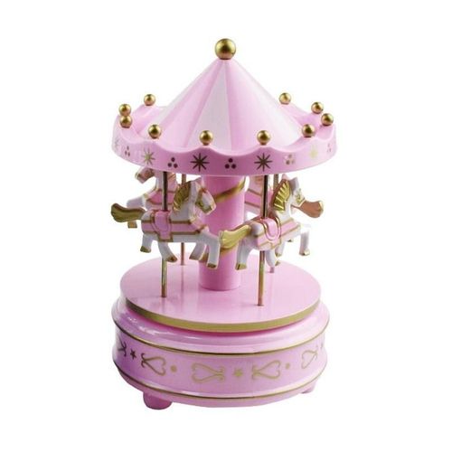 Boîte à musique carrousel en bois 3D, cheval à remonter, rond-point, Puzzle, jouets musicaux, cadeau d'anniversaire pour enfants et adultes
