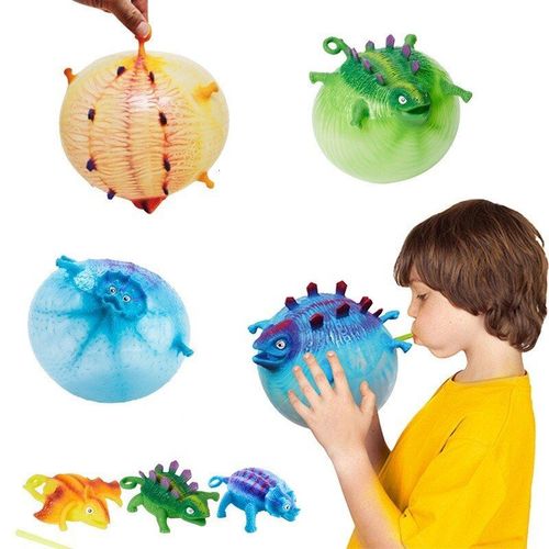 Ballons Gonflables Pour Enfants, 1 Pièce, Animaux Gonflables Amusants, Dinosaures, Nouveaux Jouets, Soulagement De L'anxiété Et Du Stress, Balle À Presser, Cadeau