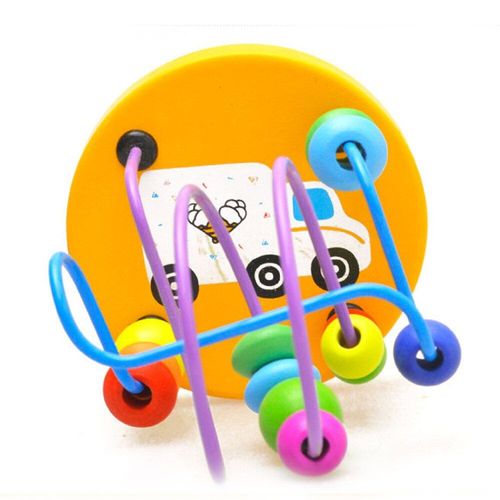 Labyrinthe De Perles En Bois 6 En 1, Cube D'activité Naturelle, Jouet Éducatif Pour Enfant, Apprentissage Précoce, Maths, Lettres, Horloge