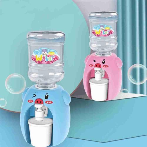 Mini Distributeur D'eau De Boisson, Jouet De Cuisine, Maison De Jeu, Petits Appareils Électriques, Jouets De Simulation Cochon De Dessin Animé, Jouets Pour Enfants